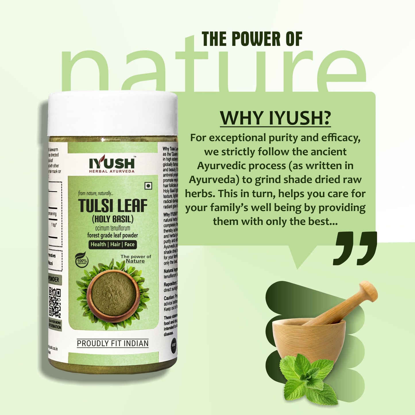 Pure Holy Basil Leaf Powder