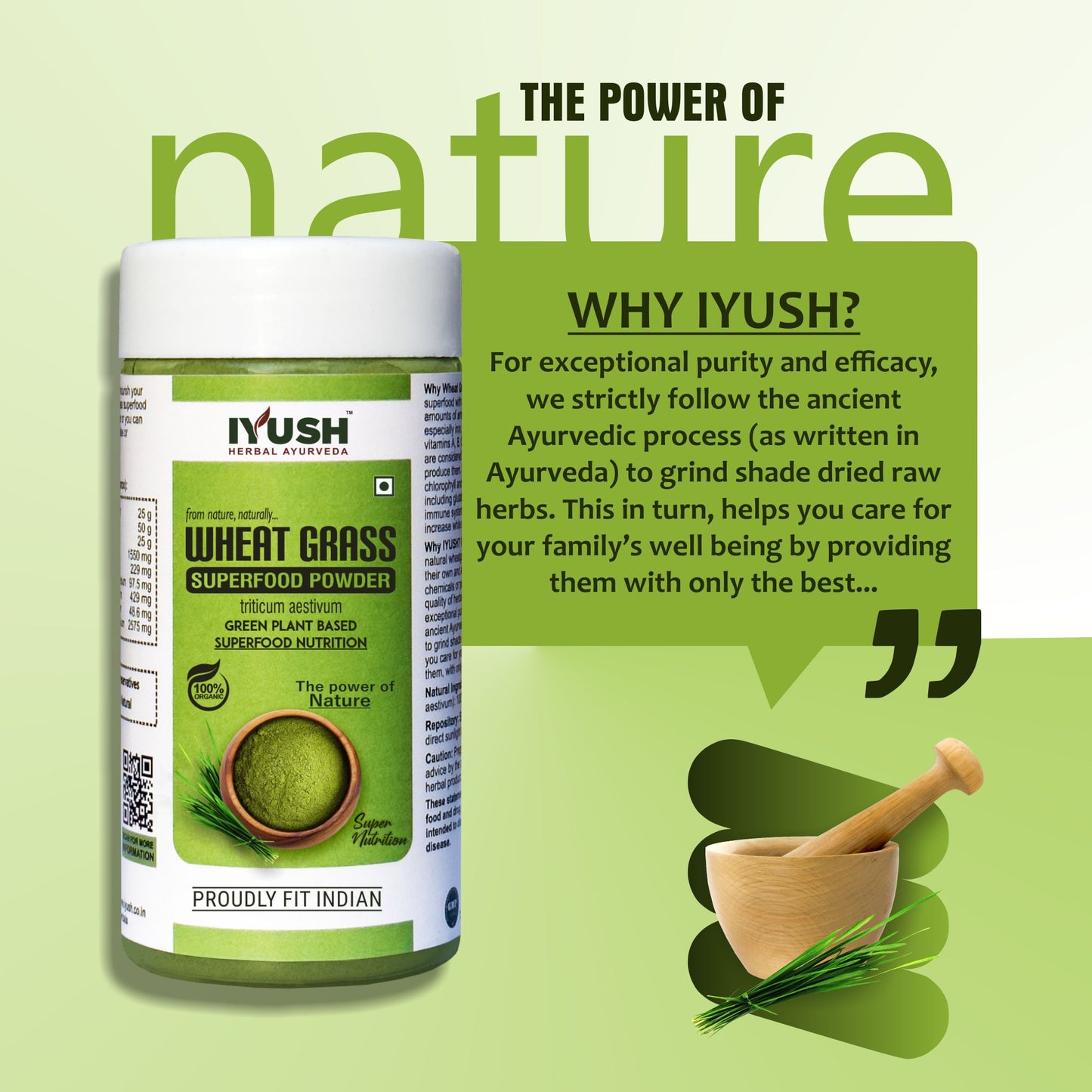 Premium Wheatgrass Superfood Powder