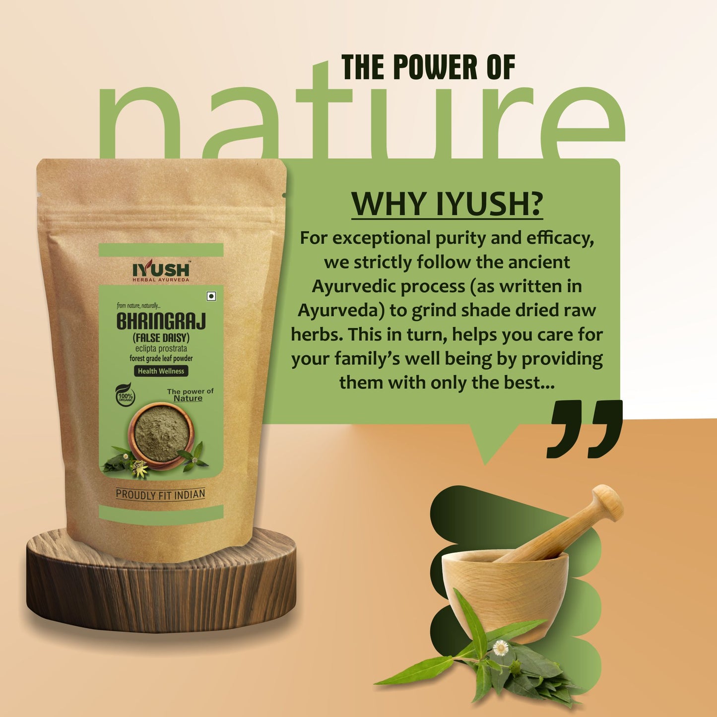 Pure Bhringraj Leaf Powder