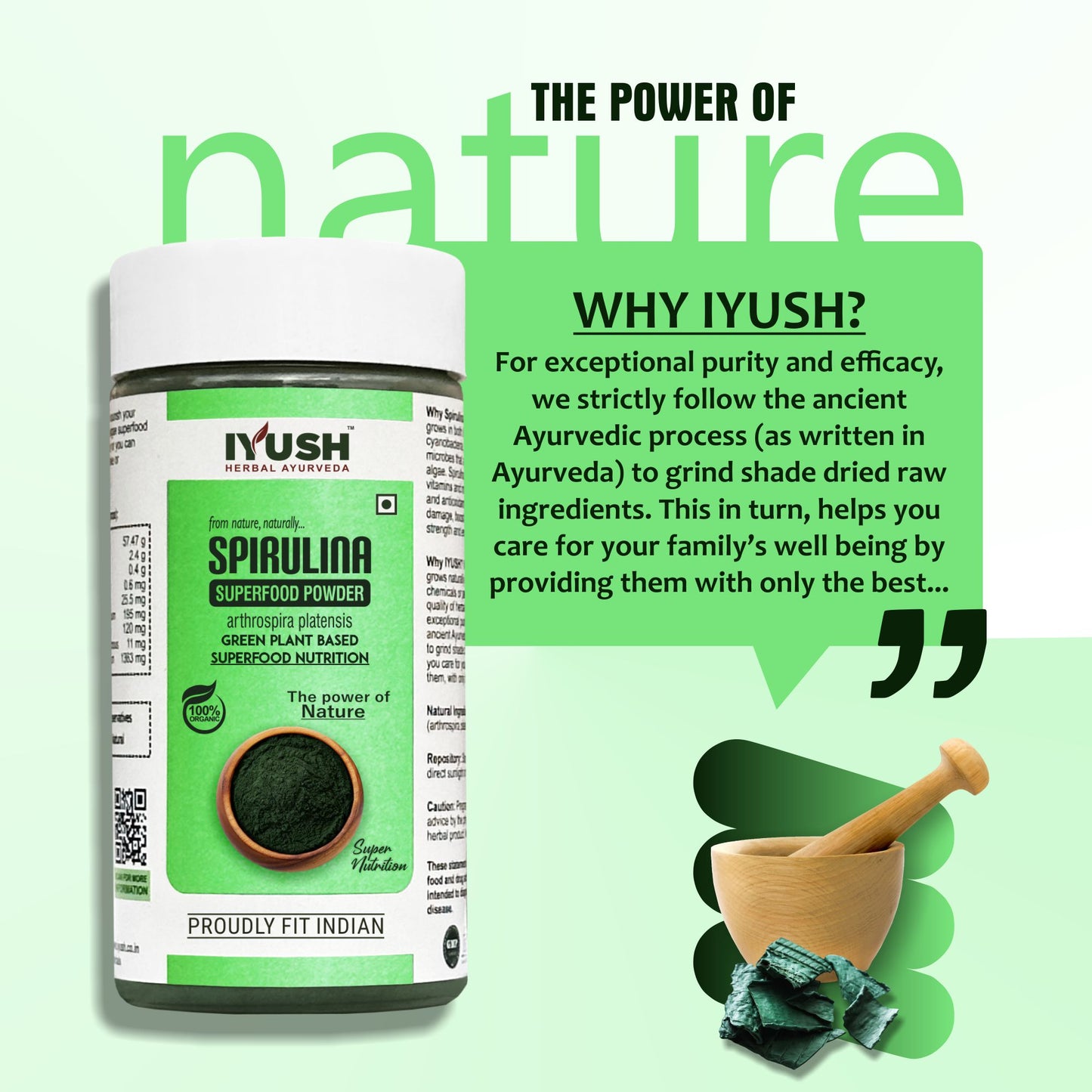 Premium Spirulina Algae Superfood Powder