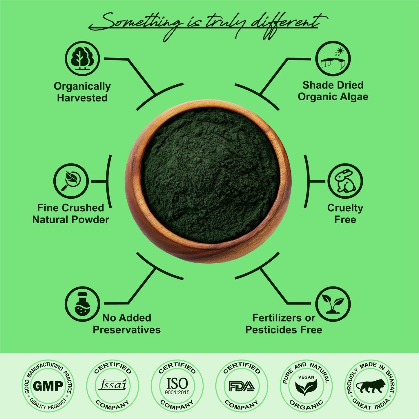 Premium Spirulina Algae Superfood Powder